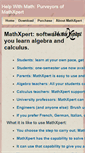 Mobile Screenshot of helpwithmath.com