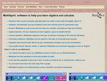 Tablet Screenshot of helpwithmath.com